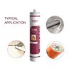Preventing The Spread of Heat Smoke And Fire Through A Joint Intumscent Fire Rated Acrylic Sealant