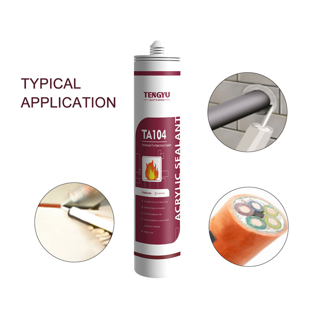 Preventing The Spread of Heat Smoke And Fire Through A Joint Intumscent Fire Rated Acrylic Sealant