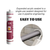 Preventing The Spread of Heat Smoke And Fire Through A Joint Intumscent Fire Rated Acrylic Sealant