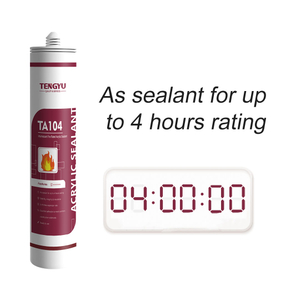 Preventing The Spread of Heat Smoke And Fire Through A Joint Intumscent Fire Rated Acrylic Sealant