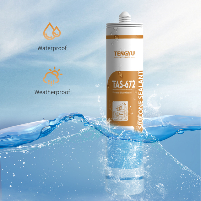 Low VOC White All-Purpose Acetic Adhesives Silicone Sealant for Glass Window