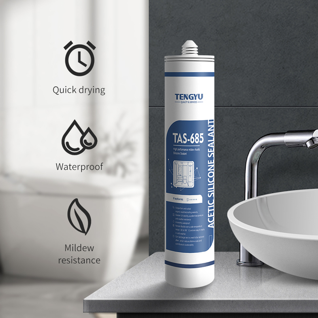 Weatherproof Anti Mildew Acetic Silicone Sealant for Kitchen & Bathroom