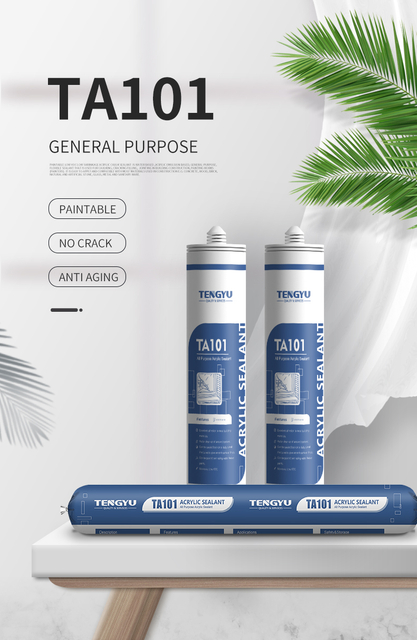 White Low Voc Acrylic Gap Filler Sealant Latex Caulk for Skirting Board Ceiling