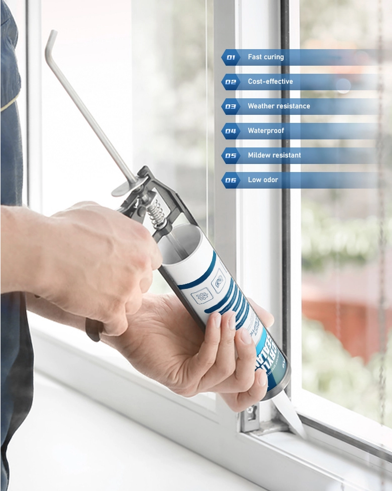 What kind of silicone is used for windows?