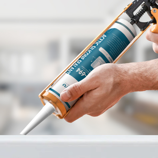 OEM High Quality Weatherproof Windows Doors Caulking Acetic Sealant Silicone