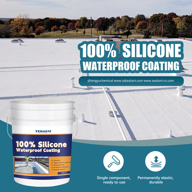 TW321 Eco Friendly 100% Silicone Waterproof Coating 